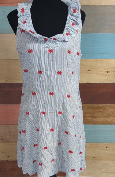 Crown & Ivy Blue Striped Tank with Red Accents - Picture 2 of 7